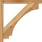 Ekena Millwork Imperial Block Rough Sawn Bracket w/ Offset Brace, Western Red Cedar, 4"W x 28"D x 28"H BKT0402X28X28IMP05RWR - alternate 2